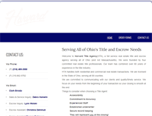 Tablet Screenshot of harvardtitleagency.com